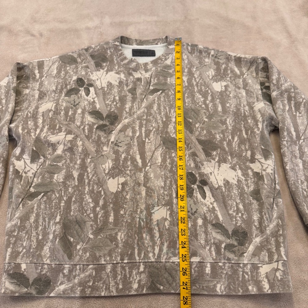Abercrombie & Fitch Camo Soft Essentials Crewneck Sweatshirt Oversized Sz L - Picture 6 of 9